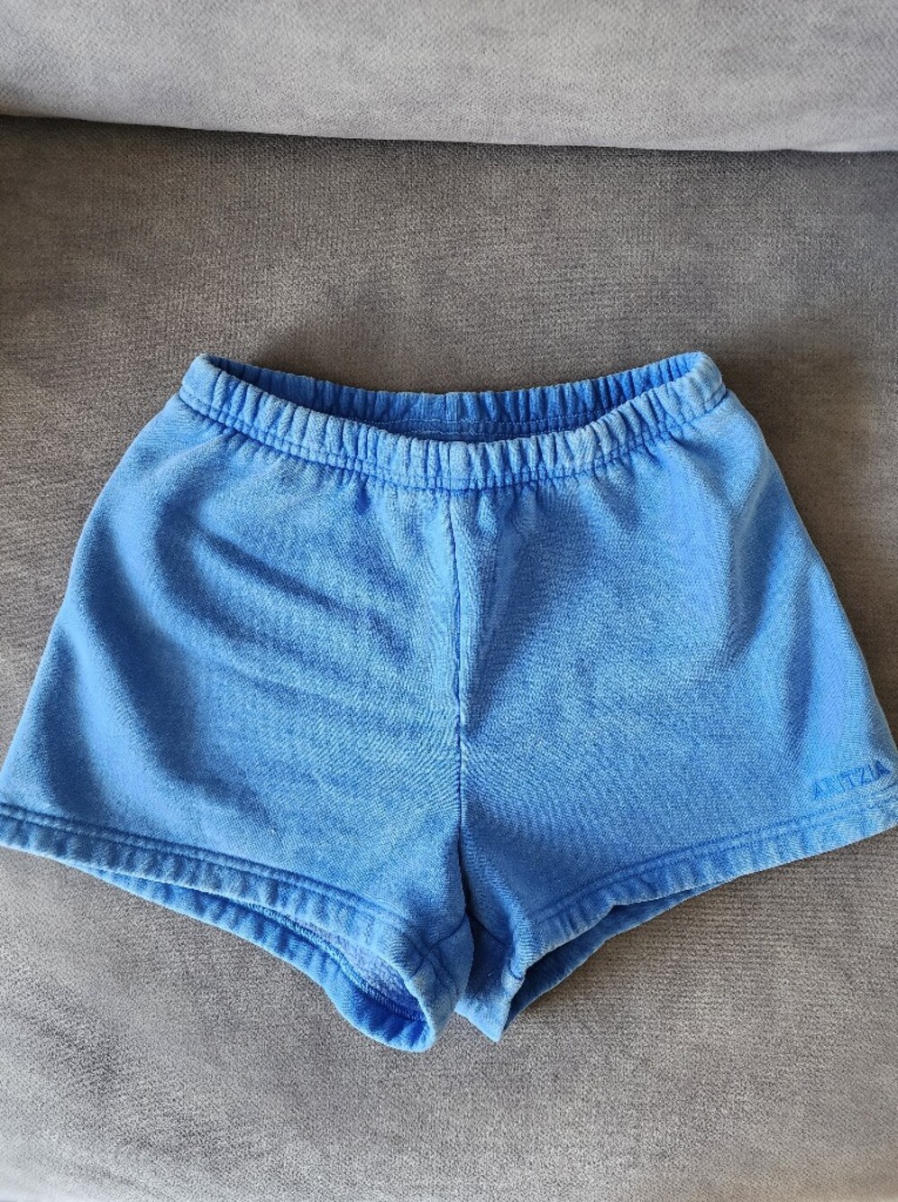 Aritzia Light Blue Athletic Elastic-Waist Shorts